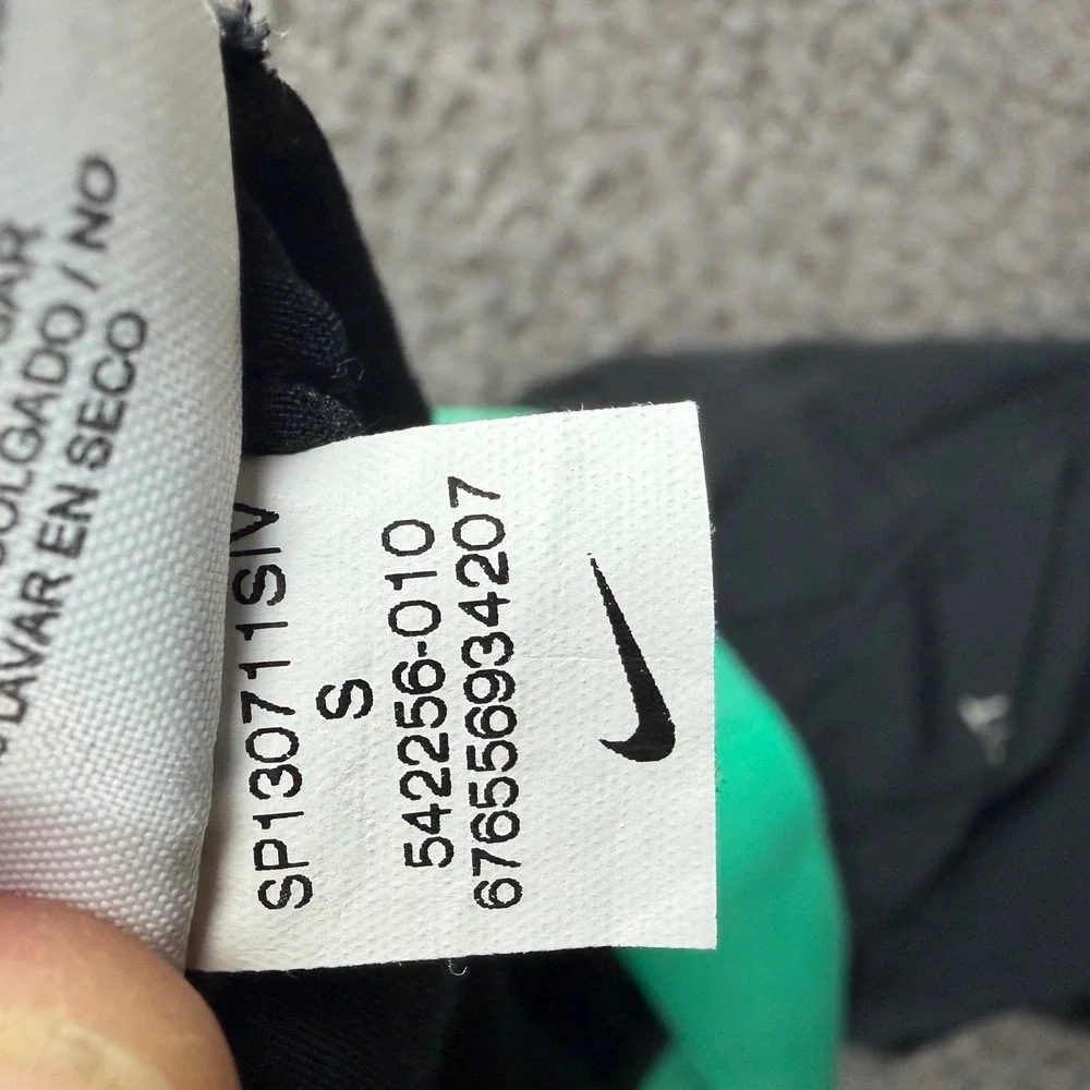 Nike Lacrosse Shorts Women's Small Black Green Dri-FIT Athletic Running Active